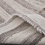 small kilim rug, vintage wool kilim carpet 137x212 cm , hand made carpet.