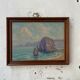 Sea framed oil painting