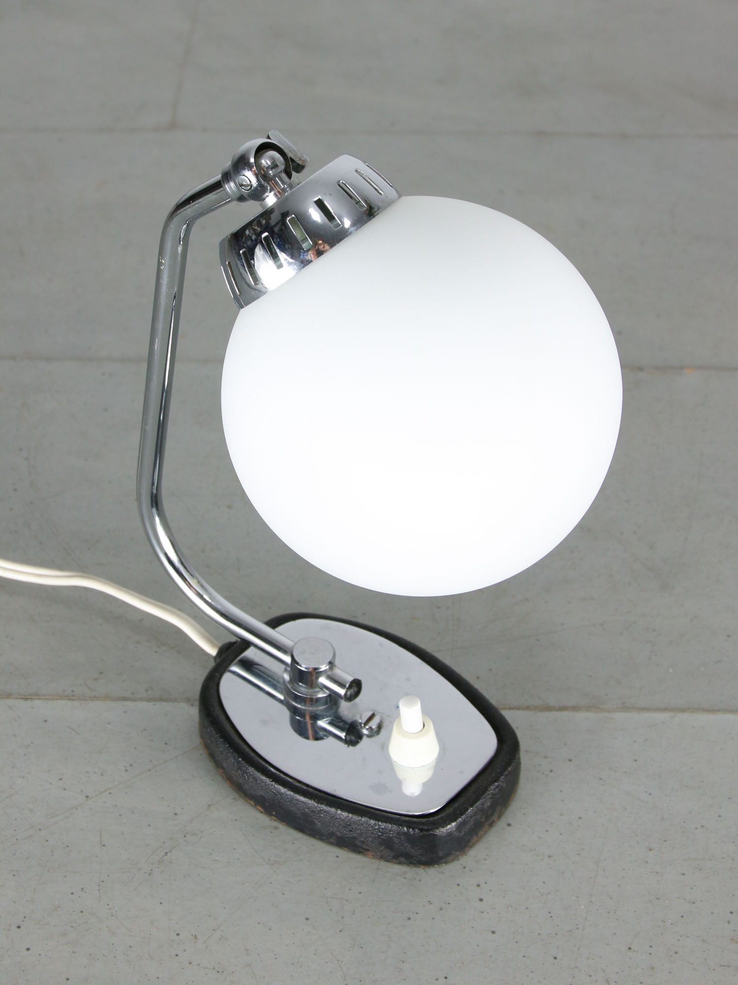 Vintage Italian Chrome Bedside/Table Lamps, set of 2