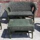 Salon de jardin complet en rotin. (Sofa, fauteuils x 2, table basse)