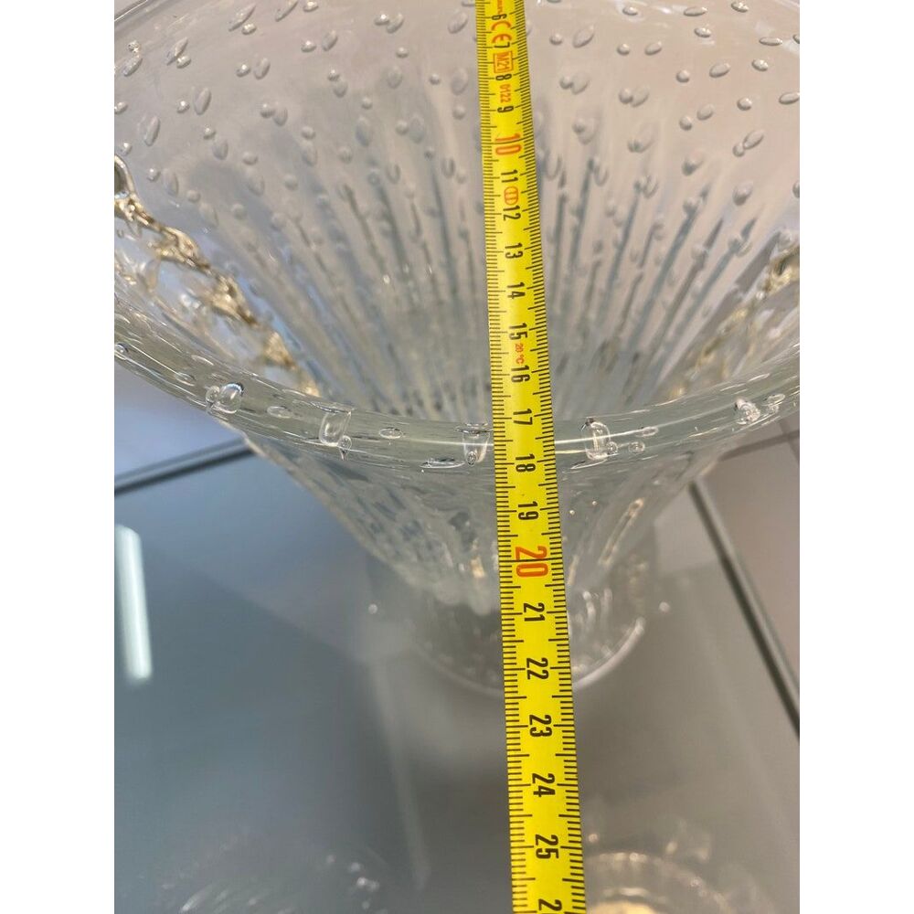 Handmade multicolors murano glass vase