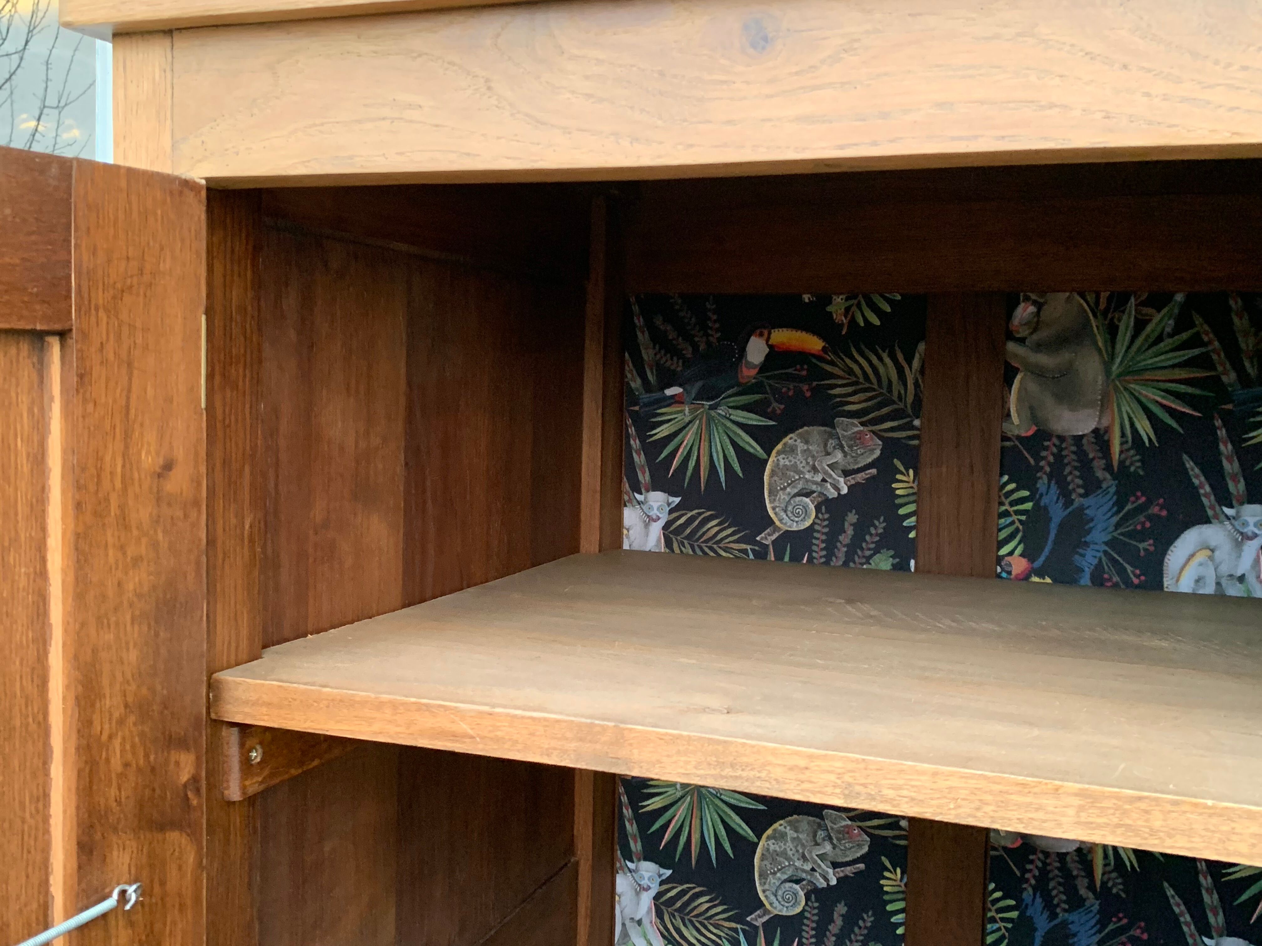 Vintage cabinet 1950 solid oak