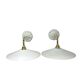 Appliques en opaline blanche