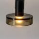 Flush mount in glass and yellow-brown metal by Seguso, 1950s, Italy.