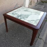 Scandinavian coffee table green marble