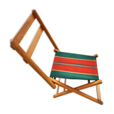 Folding chair of fisherman fabric bayadère