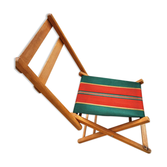Folding chair of fisherman fabric bayadère