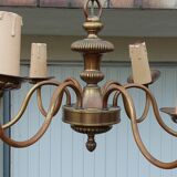 Lustre hollandais en bronze 6 branches
