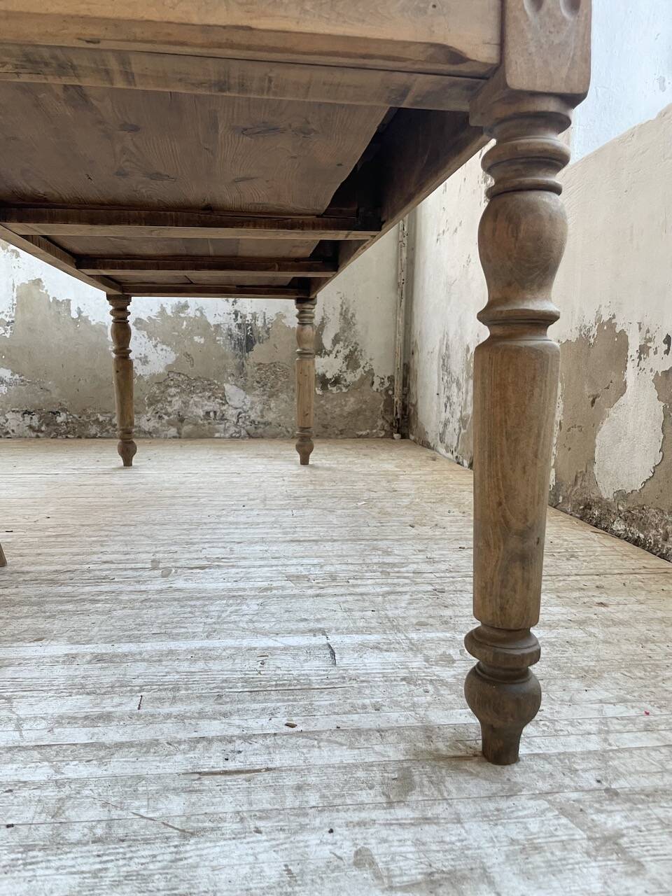 2m walnut drapery farmhouse table