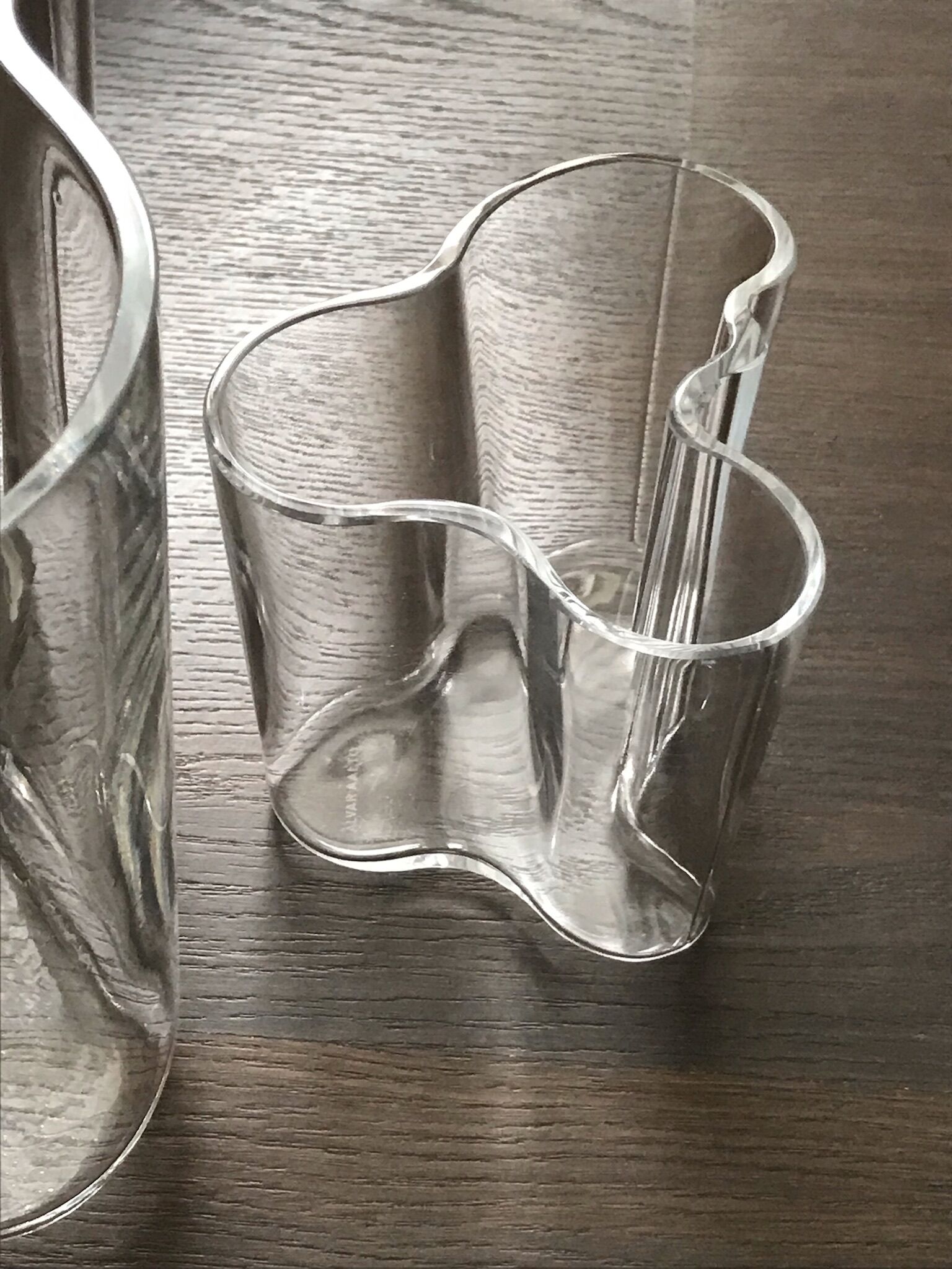 Duo of vases savoy design Alvar Aalto