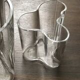 Duo of vases savoy design Alvar Aalto