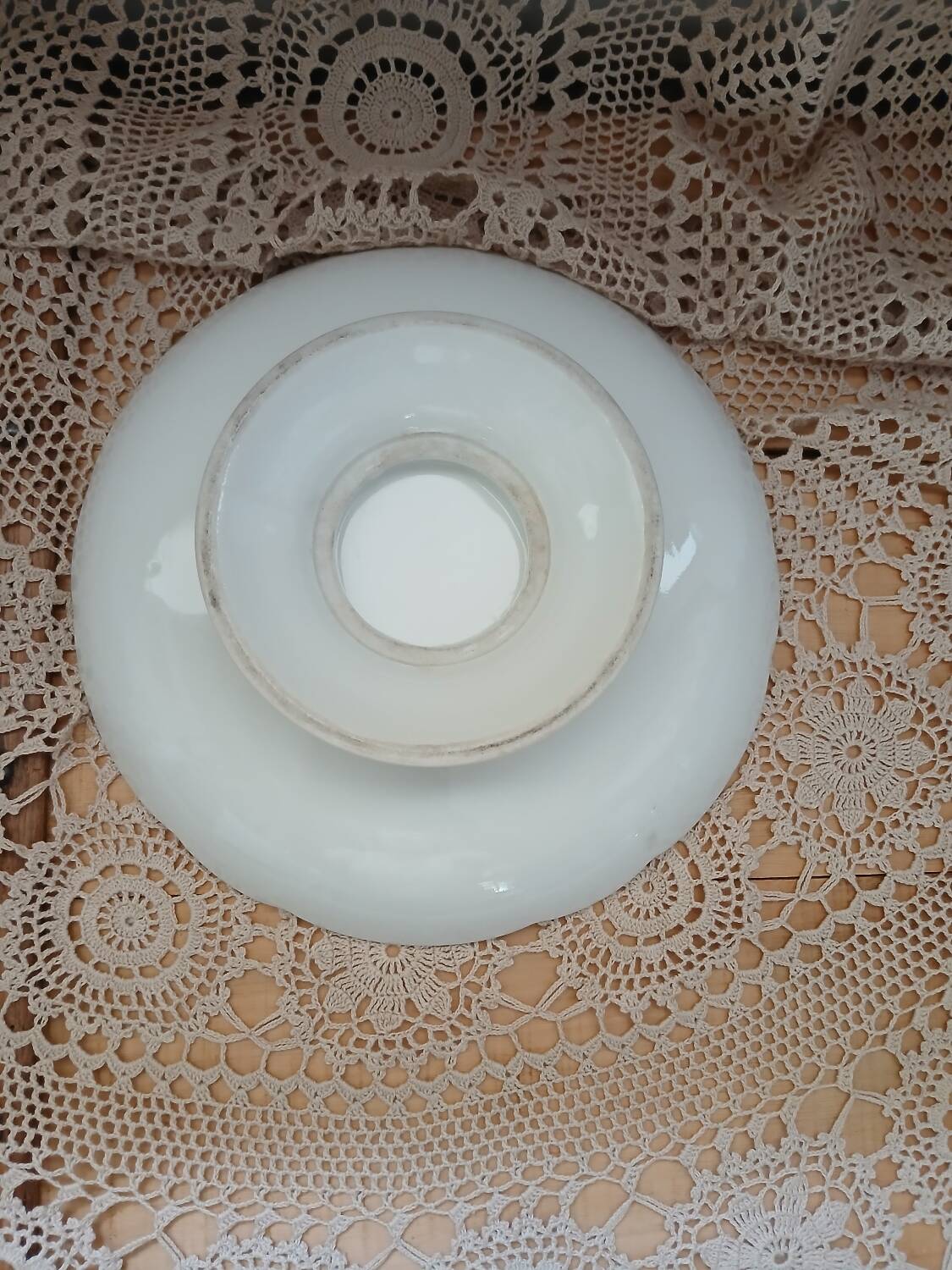 Compotier en porcelaine blanche