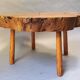 Table basse orme tronc d'arbre années 70