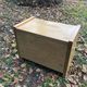 Pair of 90's pine bedside / vintage wooden furniture