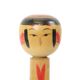 Grande poupée Kokeshi XL en bois massif Japon époque Showa 37 cm