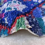 Colorful Boucherouite Moroccan rug - 74 x 129 cm