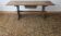 Large antique pine trestle dining table with drawer, Sweden 1780