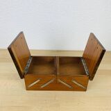 Art deco wooden worker, sewing box