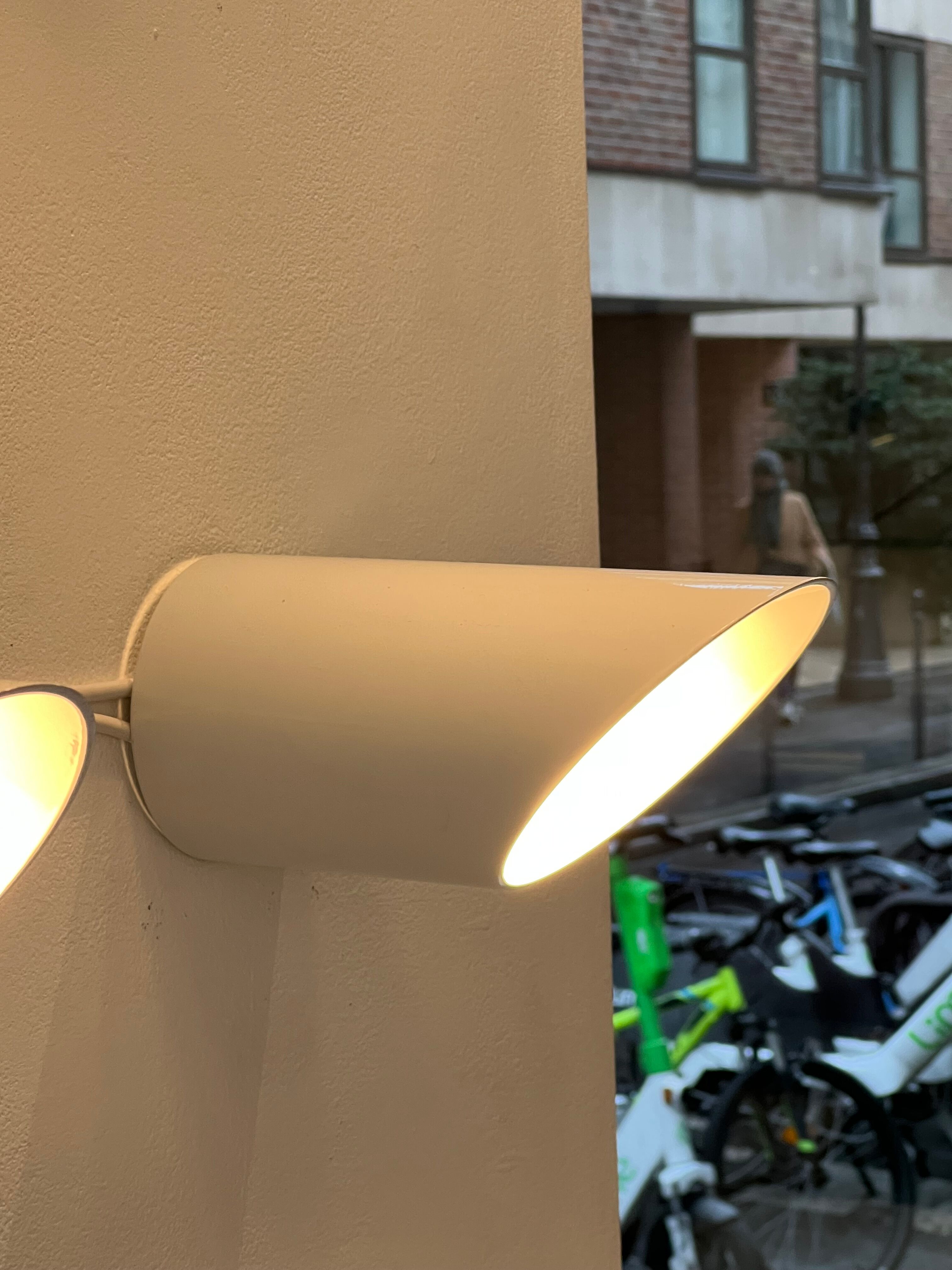 Pair of Obliqua wall lights by Ignazia Favata and Claudio Dini for Bieffeplast 1969