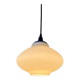 Mid-century milk glass pendant light attributed to Louis Kalff