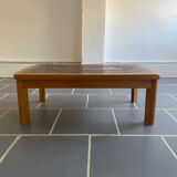 Coffee table wood and ceramic Alain Guyot