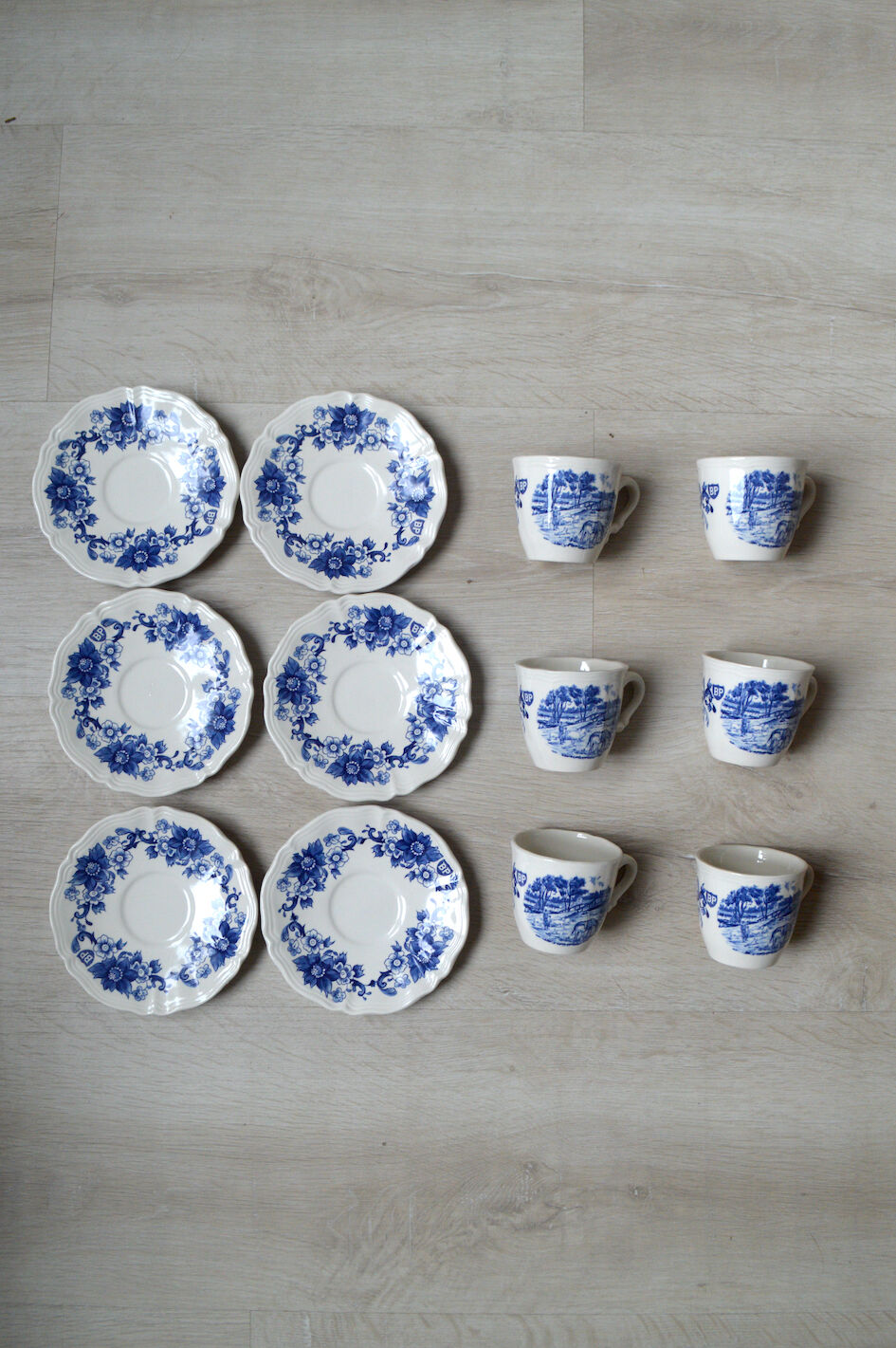 6 cups Sarreguemines