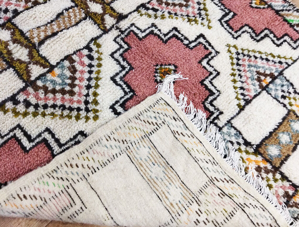 Handmade Moroccan Berber carpet 250 X 144 CM