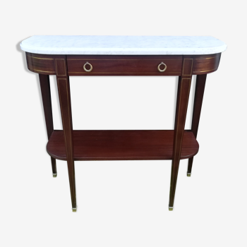 Louis XVI-style mahogany and marble console