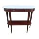 Console en acajou et marbre style Louis XVI