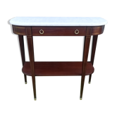 Louis XVI-style mahogany and marble console