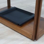 Angelo Mangiarotti for Molteni 4D Series solid wood Bar Cart 1970s