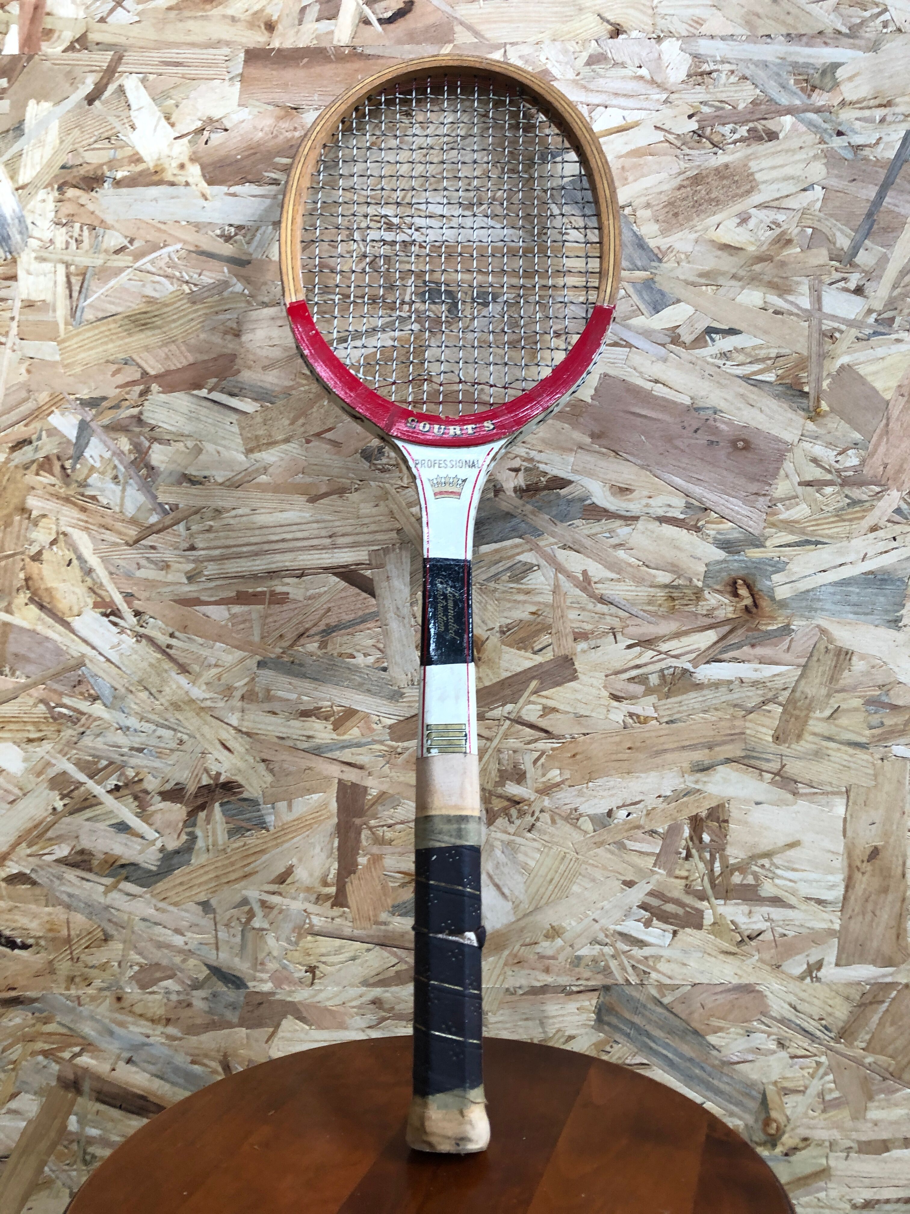Old racket tennis courts professional wood