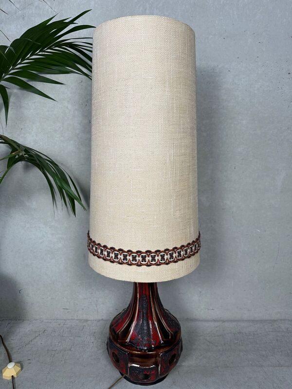 Lampe de sol vintage XL en fat lava