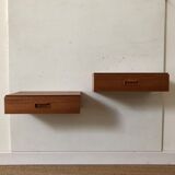 Pair of wall bedside tables