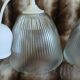 2 antique glass pendants