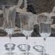 Set of 4 Octime glass flutes