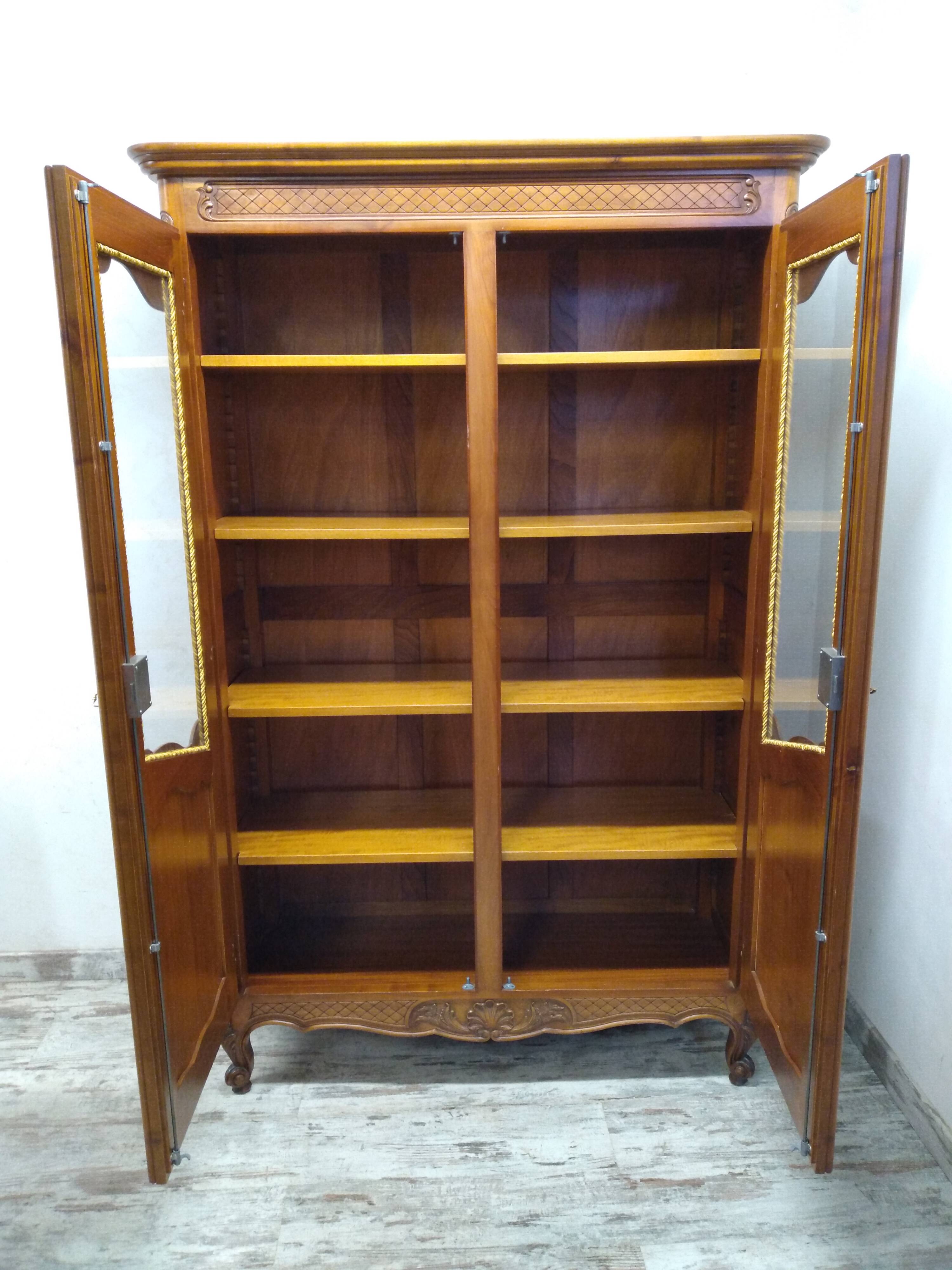 Regency style glazed bookcase