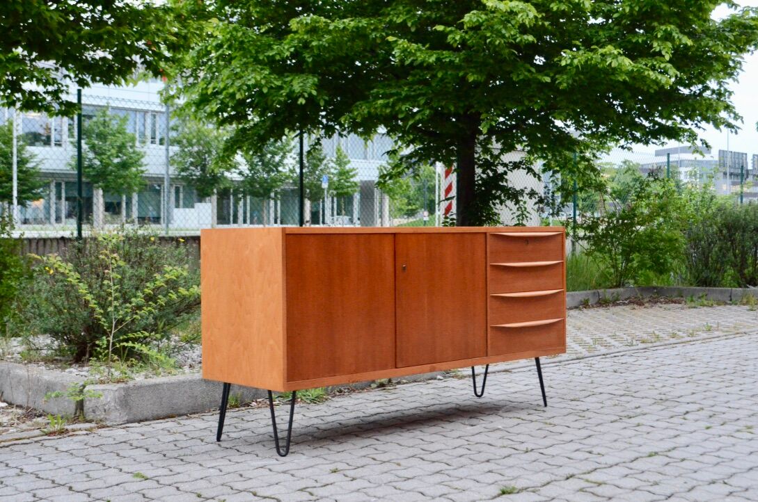 MID Century A.M.T Sideboard Germany Cabinet Walnut Minimalist