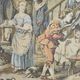 French wall tapestry Gobelin Tapestry "Jolly Men" "After Rembrandt"