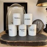 Set of 11 pharmacy jars
