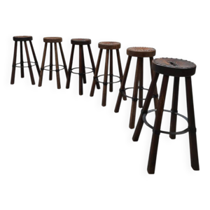 Tabourets de bar brutalistes