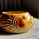 Fish service, 12 plates, soup tureen, sauce boat, sarreguemines