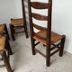 Set de 4 chaises brutalistes
