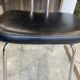 Chair N2 black vintage skai leather 1970