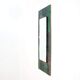 Coloured glass mirror, French work from the 1960s, 35x77 cm.