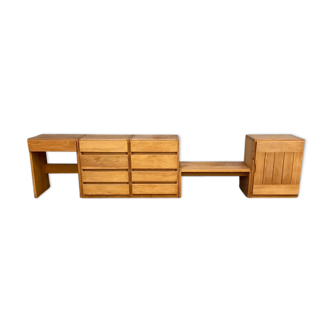 Ensemble de rangement Charlotte Perriand pour Les Arcs 1600