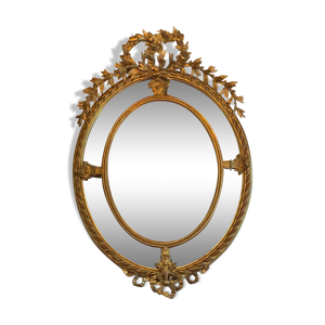 Miroir Louis XVI doré 19e siècle