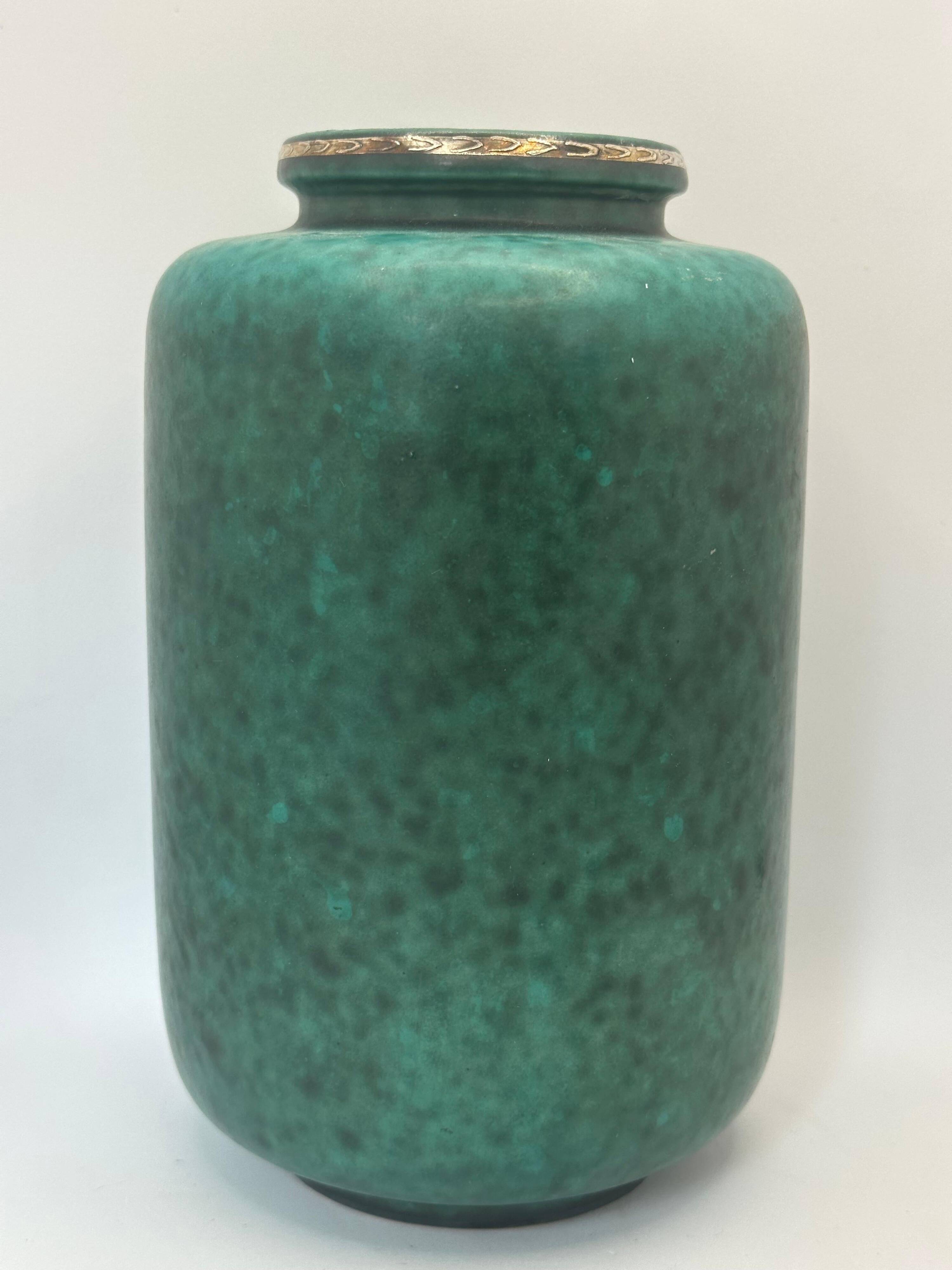 Argenta vase by Wilhem Kage for Gustavsberg, Sweden, 1950, signed