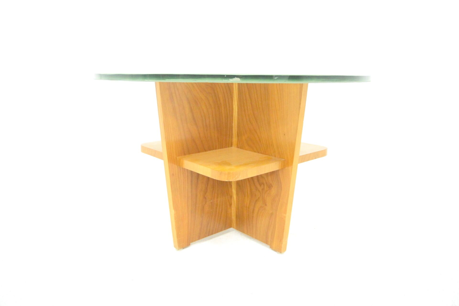 Scandinavian glass coffee table, Sweden, 1940