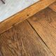 Rustic farmhouse antique coffee table made of solid oak with 1 drawer 50.